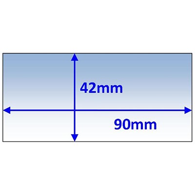 WELDCLASS LENS - CLEAR 90X42MM SUIT S.GLAS F/V INNER